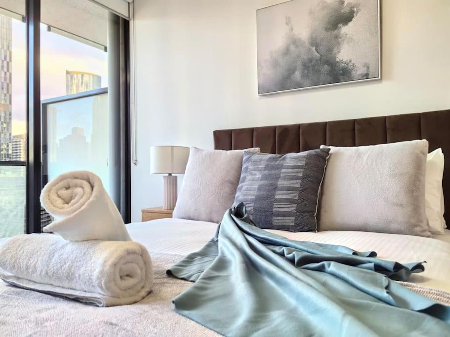 Ferienwohnung Charming 1Br Southbank W Balcony & Free Parking#Ti22 Melbourne City Exterior foto